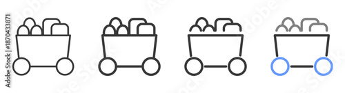 The Ultimate yield Styles with Variations Line of icon set vector illustration