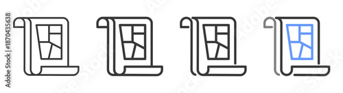 The Ultimate zoning Styles with Variations Line of icon set vector illustration 
