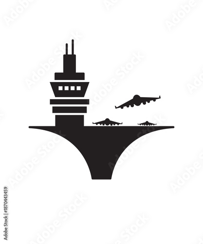 aircraft carrier icon, vector best flat icon.