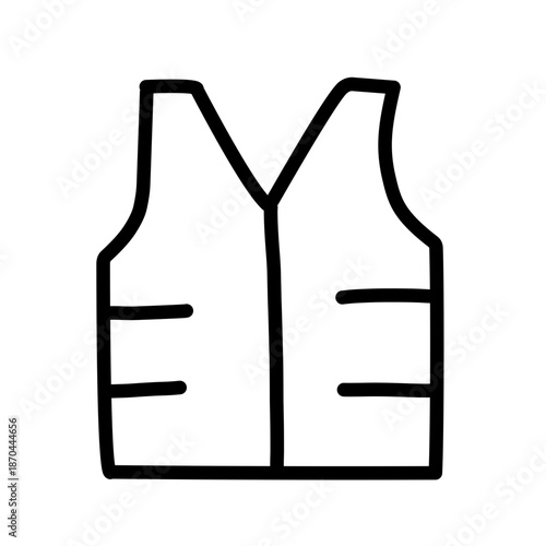 Labor day supplies outline on white background