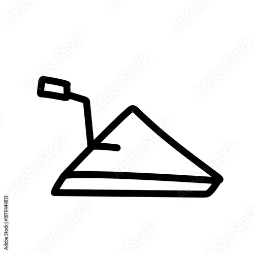 Labor day supplies outline on white background