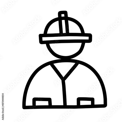 Labor day supplies outline on white background