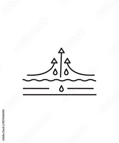 moisture icon, vector best line icon.