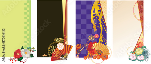 和風正月フレーム枠セット