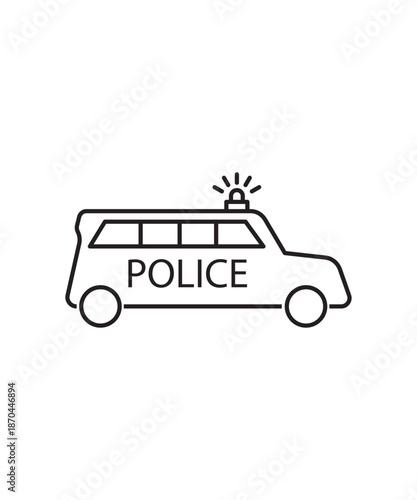 police icon, vector best line icon.