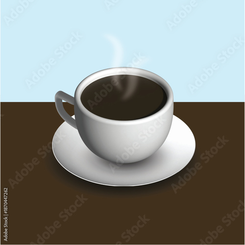 3D 커피(카페+테이블+식품+음료+음식)