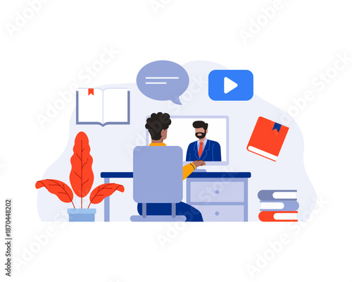 Online Education Concept Illustration