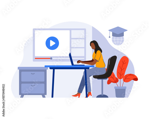 Online Education Concept Illustration