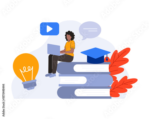 Online Education Concept Illustration