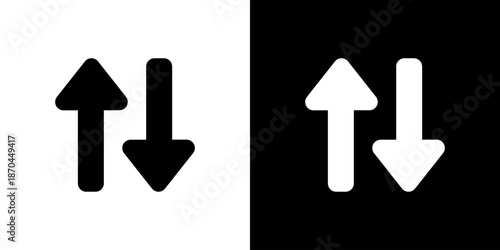 上下矢印のソートアイコン（ベクター）