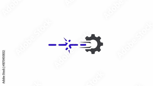 Gear Cog Mechanical Technology Symbol.