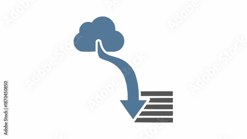 Cloud Computing Data Storage Concept.