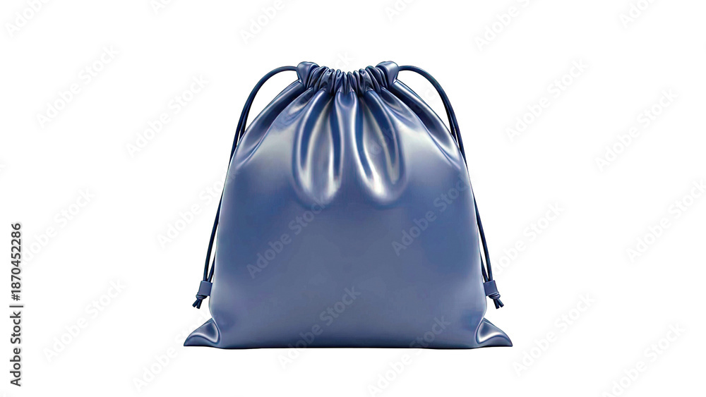 Obraz premium Navy Blue Drawstring Bag