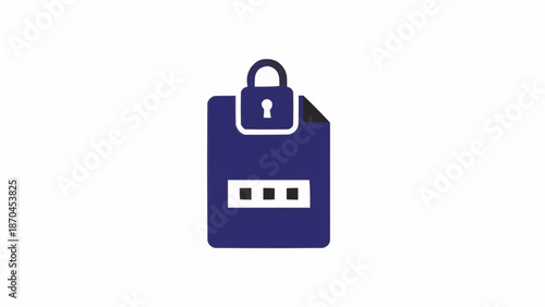 Secure digital file with lock.