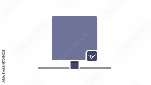 Computer monitor on a desk top.