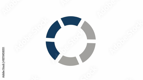 Pie chart sections divided evenly.