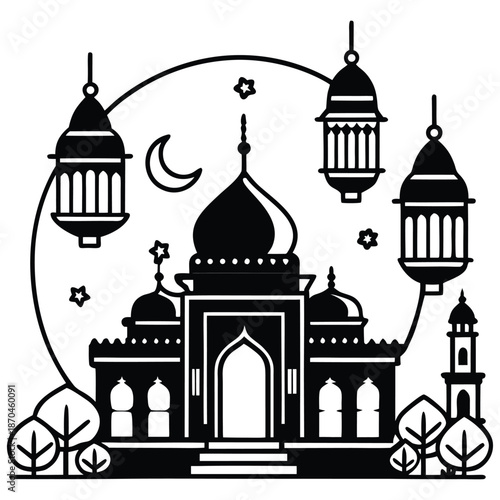 Traditional Bengali Ramadan Event Vector Illustrat