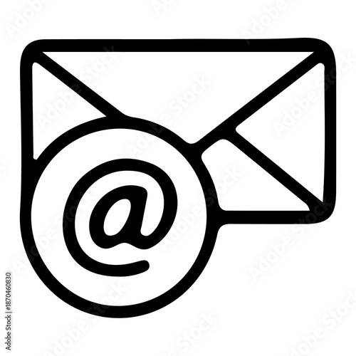 Mail Icon – Email Message Symbol Flat UI Design