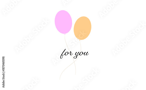 for you - 手書きの筆記体で書いた、for you（あなたへ）のレタリング（カリグラフィー）によるロゴマーク
