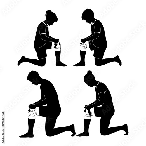 knee pain silhouette pack