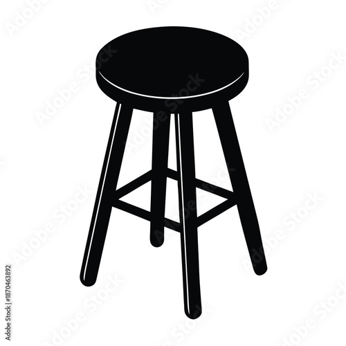 stool  vector on white background