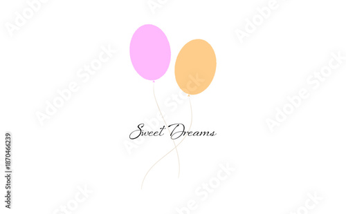 Sweet Dreams - Sweet Dreams phrase lettering, typography, Calligraphic vector hand drawn inscription
