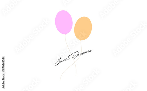 Sweet Dreams - Sweet Dreams phrase lettering, typography, Calligraphic vector hand drawn inscription
