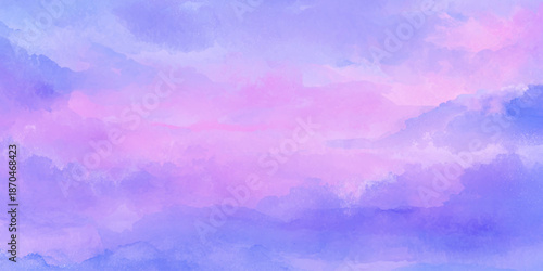 A soft and dreamy watercolor background featuring blended shades of pink purple and blue hues creating a calming effect
