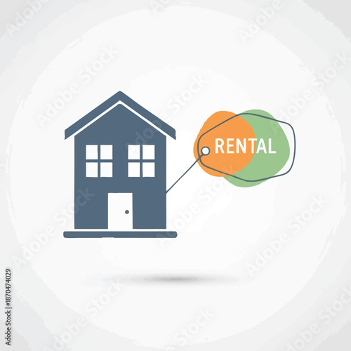 rental house key concept icon.