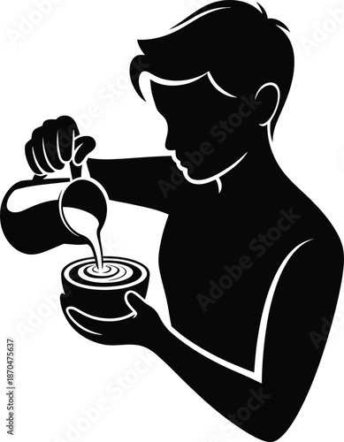 Pouring Liquid Cooking Preparation Bowl Kitchen Food Action Process Recipe