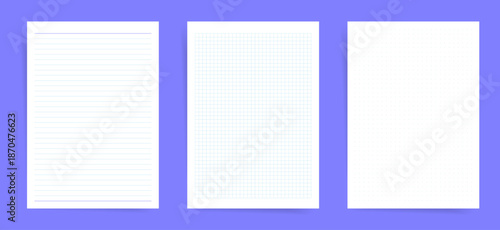 B5 Grid and Dot Notes Planner Templates without Margin, Japanese Minimal Squared and Dotted Paper Pages for Study Math Bullet Journal and Technical Writing Printable Set