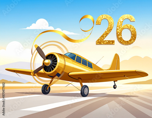 Aeronaut Gold Glitter Propeller(2026)