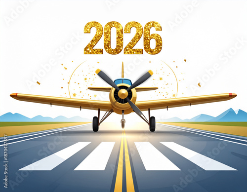 Aeronaut Gold Glitter Propeller(2026)