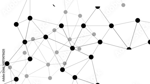 An abstract 3d global network connection concept illustrating a digital technology structure of web links and social communication spheres for a business community
