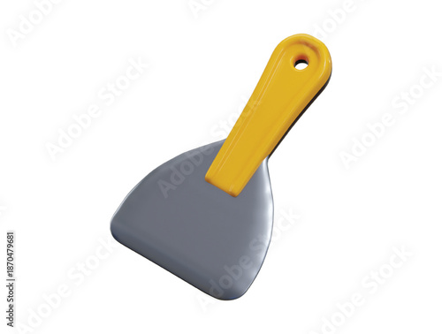 Putty Knife Tools icon 3d render concept of construction tools Putty Knife icon vector illustration