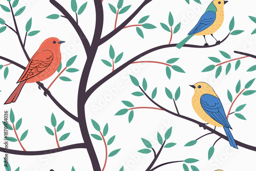 Birds on the branches
