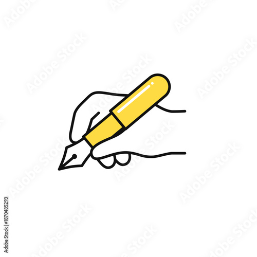 ライティングのシンプルなベクターアイコンイラスト