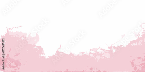 Abstract pink and white textured background with irregular edges and gradients