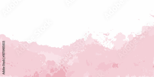A soft pink and white abstract background with blurred cloud like shapes
