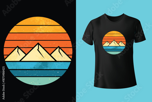 Snow kiting t-shirt design