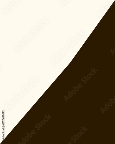 Trendy color combinations of dark chocolate and creamy vanilla background