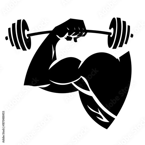  athletic arm holding a dumbbell