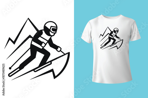 Winter sports equipment and clothing set. Skiing, snowboarding and ice hockey gear collection. Warm clothes, jersey, sweater and skates. Flat vector illustration