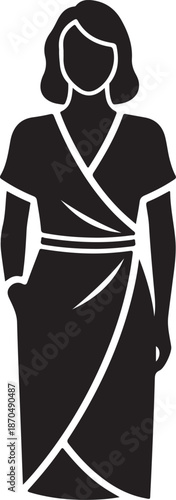 A woman wearing a traditional japanese kimono dress