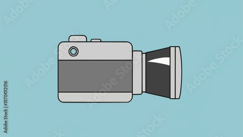 Modern Digital Video Camera for Recording and Filming.