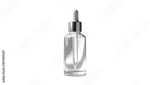 Cosmetic Serum Bottle Mockup Transparent Background PNG
