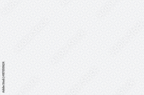 Wallpaper Mural Decorative white line ornament background with symmetrical geometric shapes and textures Torontodigital.ca