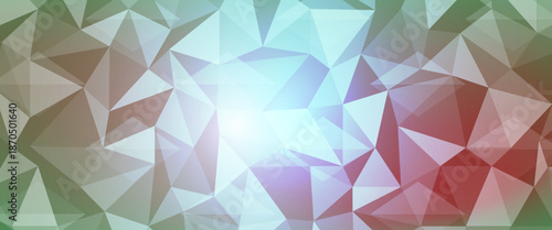 Light Green, Red vector shining hexagonal template. A completely new color illustration in a vague style. The elegant pattern can be used as part of a brand book.