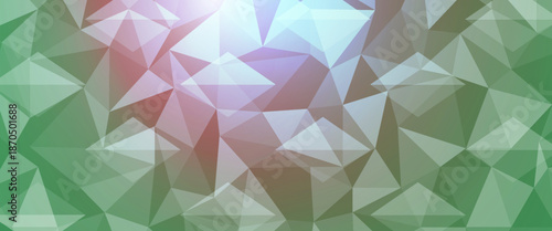 Light Green, Red vector shining hexagonal template. A completely new color illustration in a vague style. The elegant pattern can be used as part of a brand book.