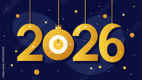 Greeting card for the year two thousand twenty six